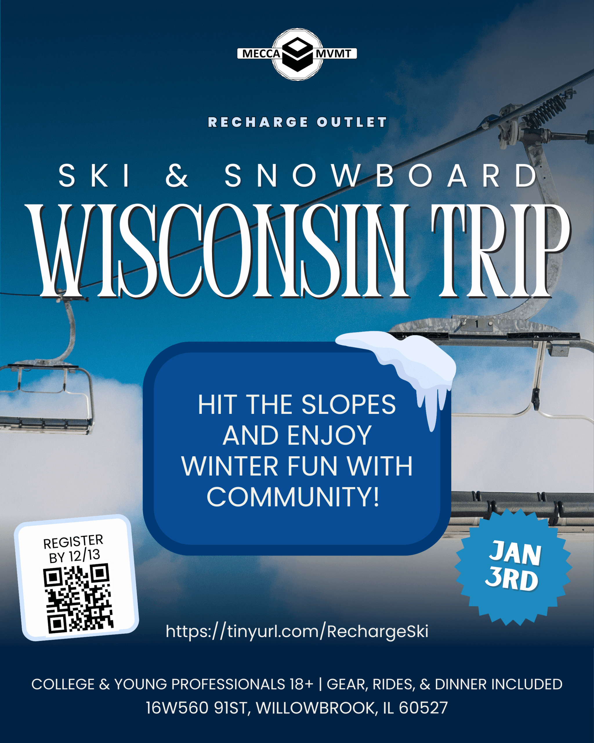 Recharge Ski and Snowboard Wisconsin Trip