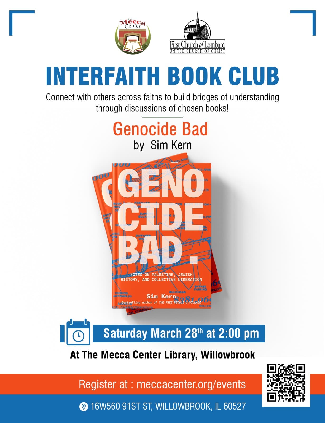 Interfaith Book Club Discussion on 'Genocide Bad' by Sim Kern