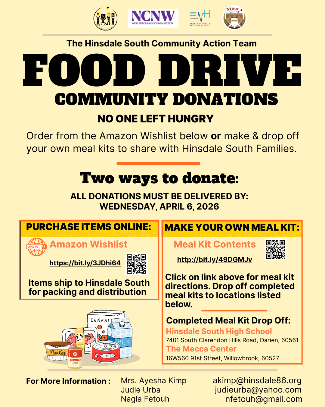 Food Drive for Community Donations