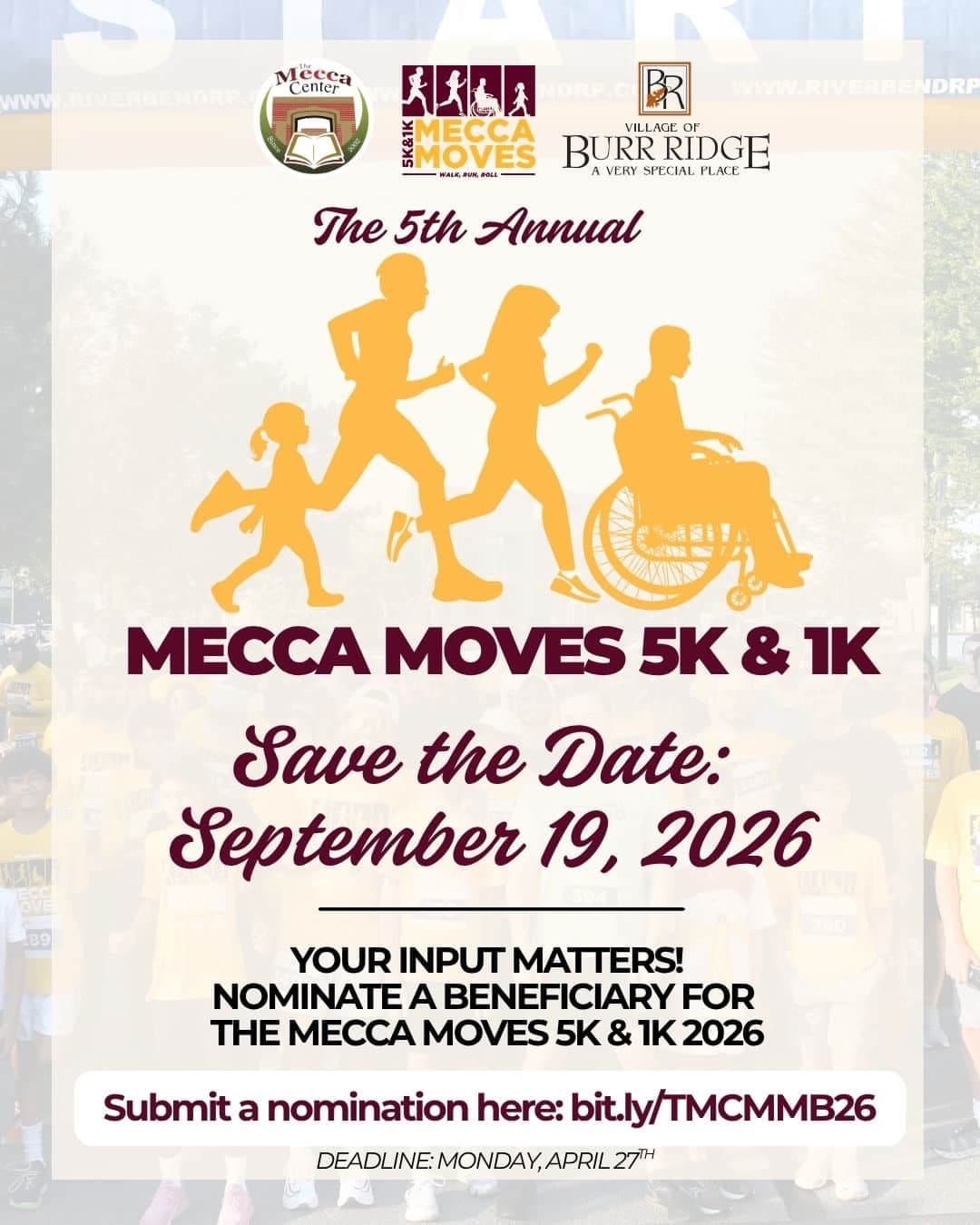 5th Annual Mecca Moves 5K & 1K