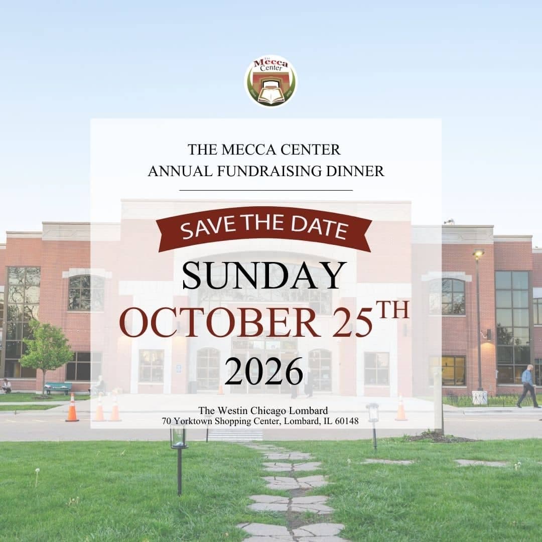 Save the Date: The Mecca Center’s Annual Fundraising Dinner 2026