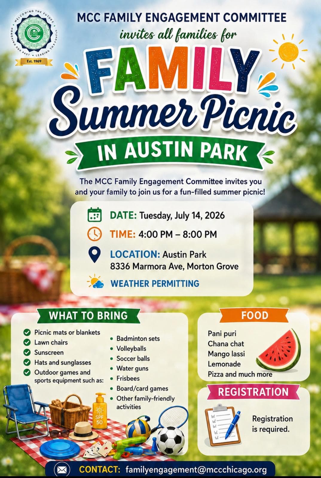 MCC Family Summer Picnic at Austin Park