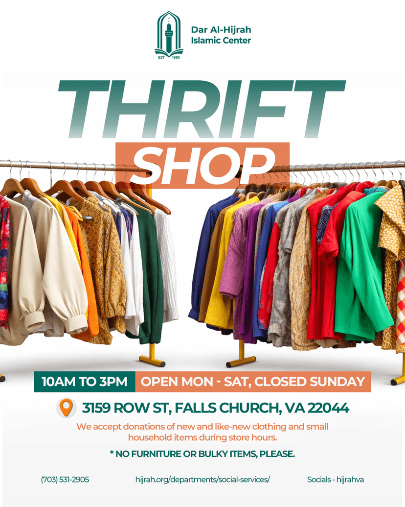 Thrift Shop at Dar Al Hijrah Islamic Center