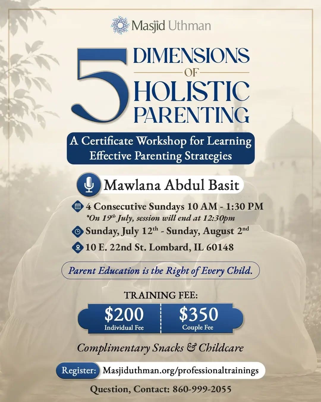 5 Dimensions of Holistic Parenting | Parent Workshop Certificate