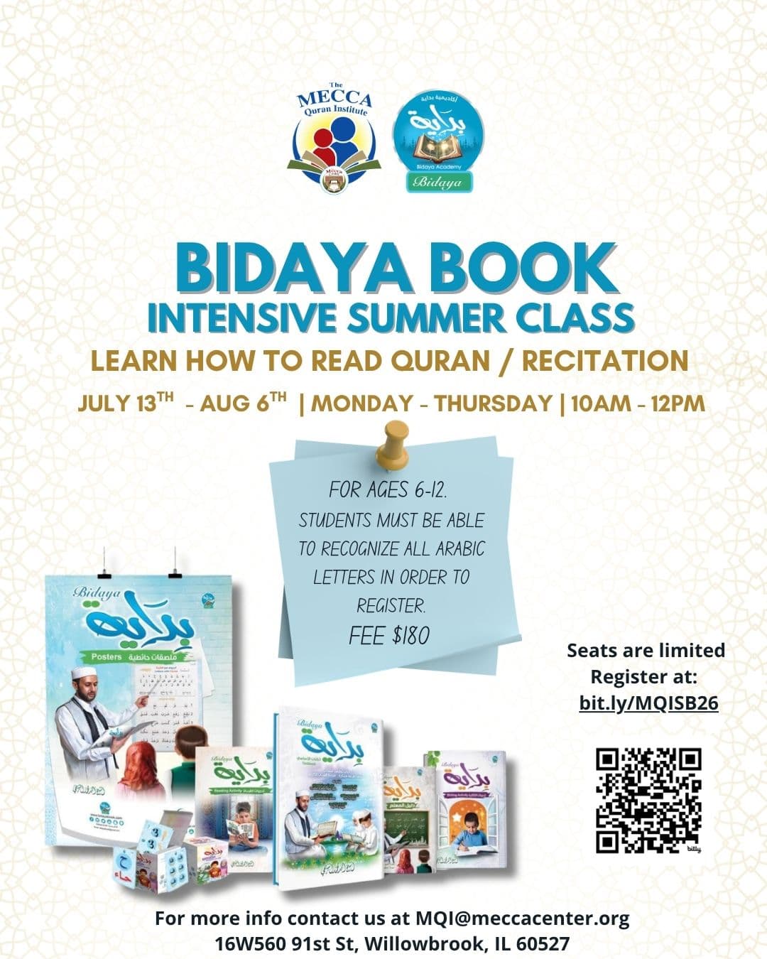 BIDAYA INTENSIVE SUMMER CLASS