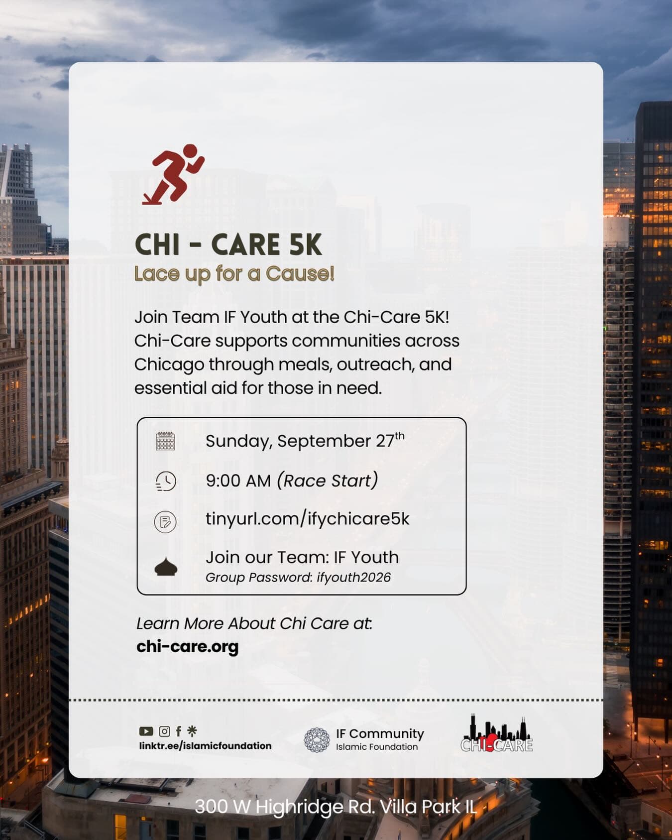 Chi-Care 5K Lace up for a Cause!