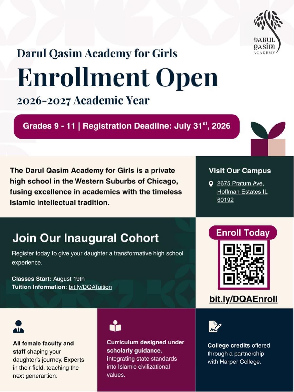 Darul Qasim Academy for Girls Enrollment Open