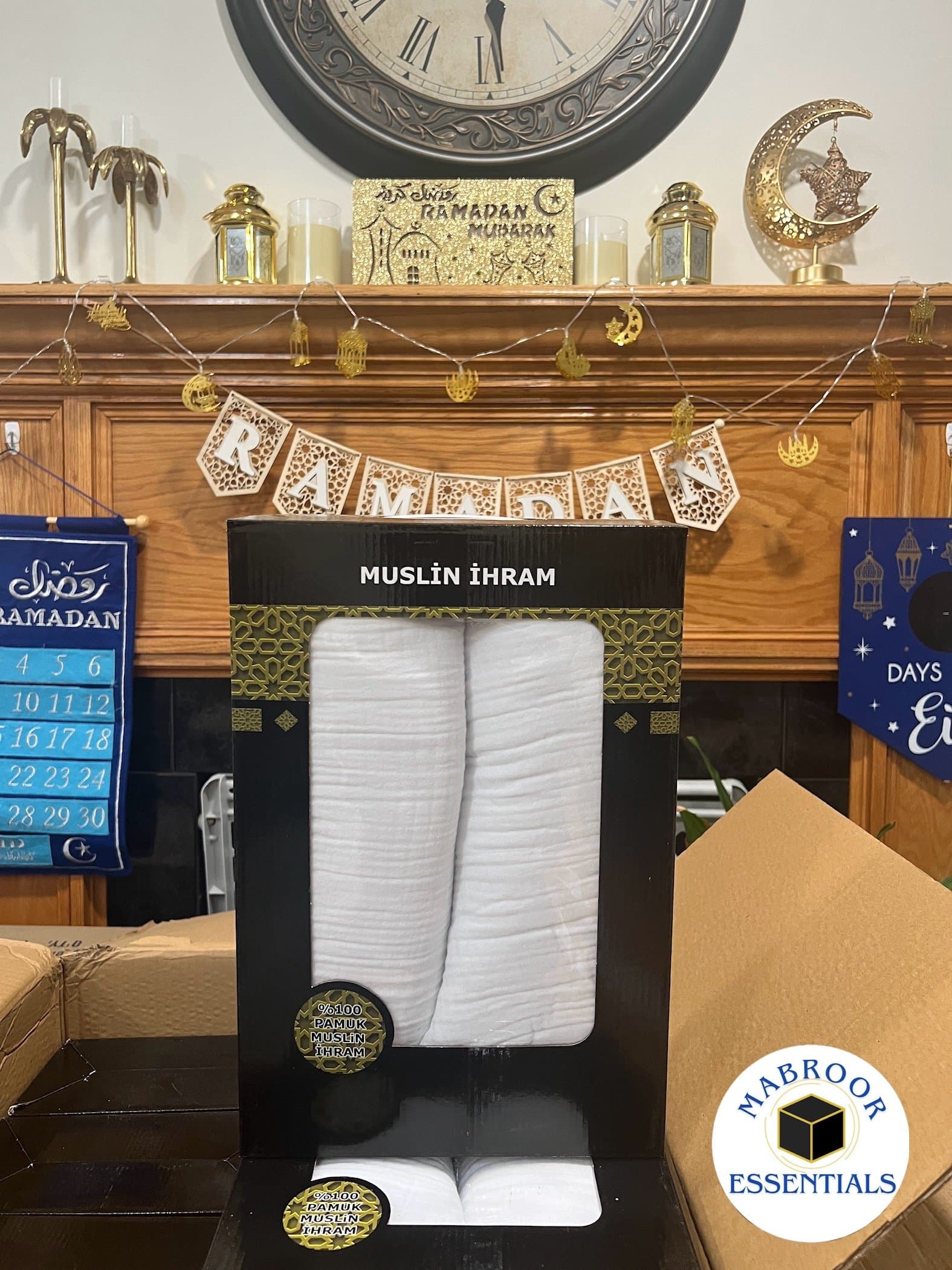Premium muslin cotton ihram set from the Mabroor Ihram Store